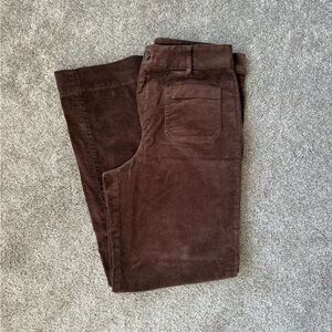 J. Crew Women's Rich Brown Corduroy Pants
